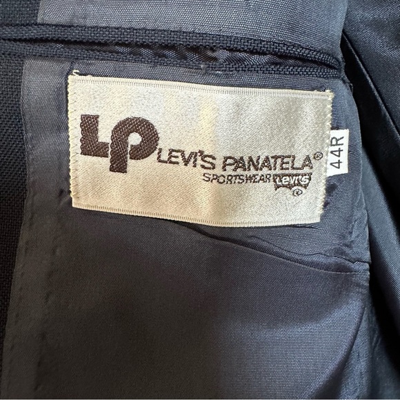 Vintage Levi’s Panatela Sportswear Navy Blazer Sports Coat 44R - Picture 9 of 12